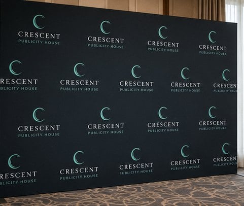 Customized step and repeat banners for PR and media junkets