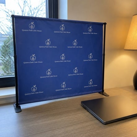 Custom Shape Media Wall with custom branding