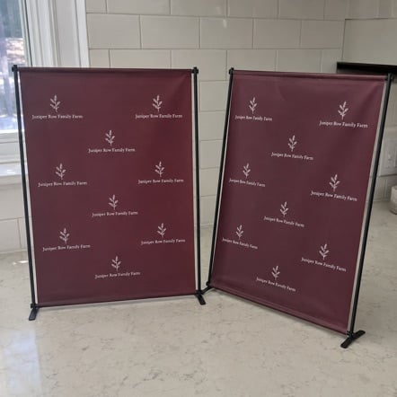 Red Carpet Media Wall Package with custom branding